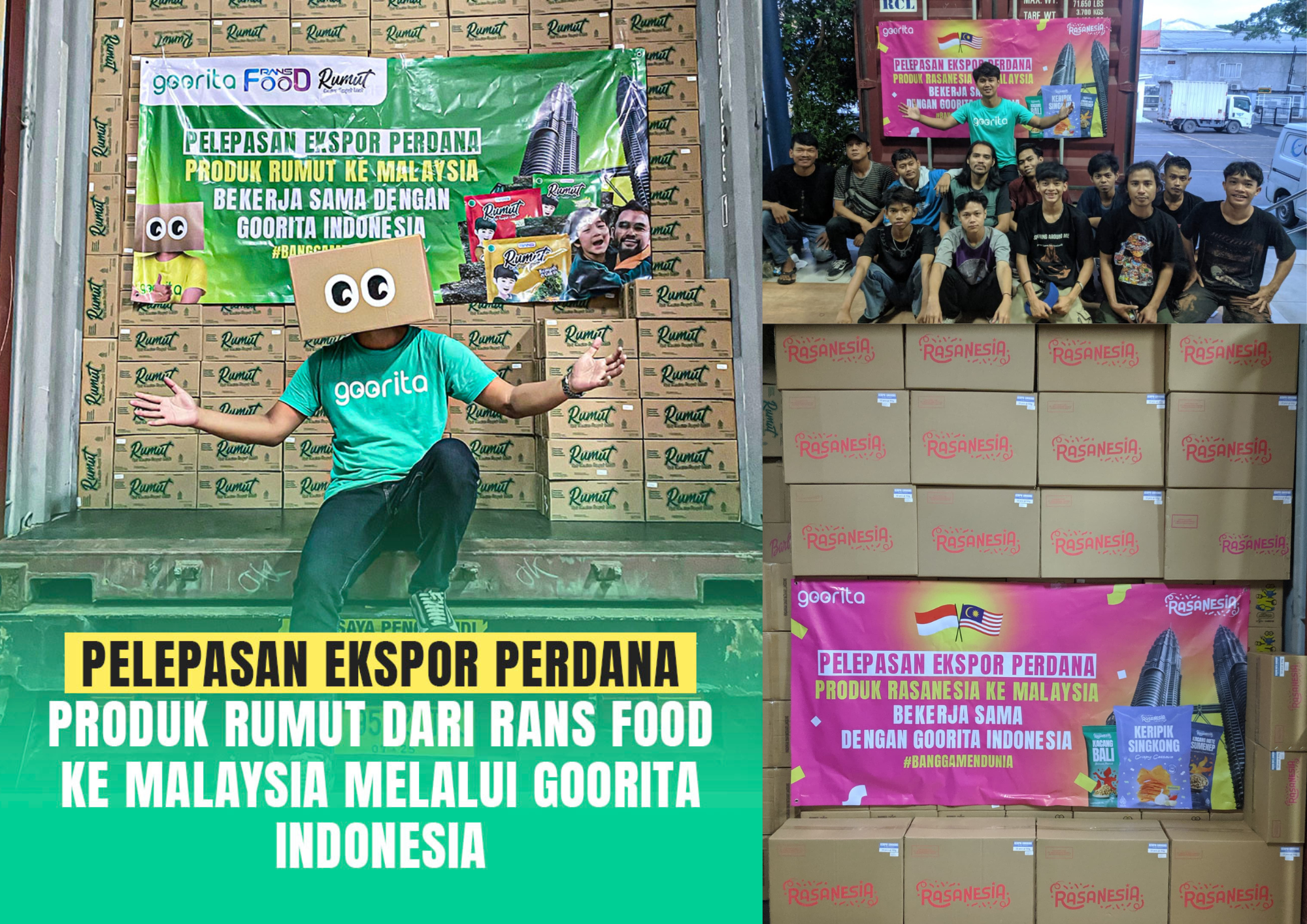 goorita ekspor produk rasanesia dan rumut rans food ke malaysia